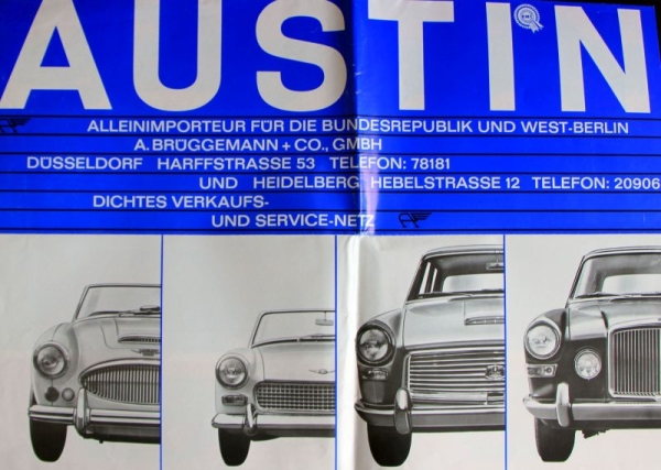 Austin Modelprogram 1965 Carbrochure (1509)